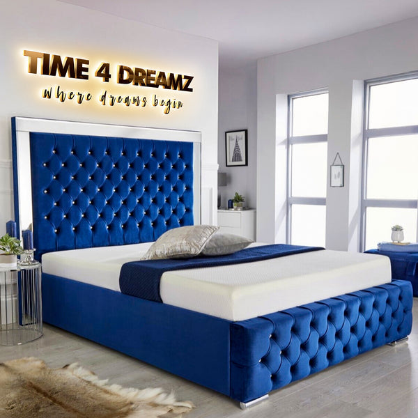 Miami Chesterfield Mirrored Bed