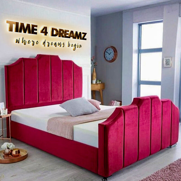 Scarlet Temple Velvet Bed